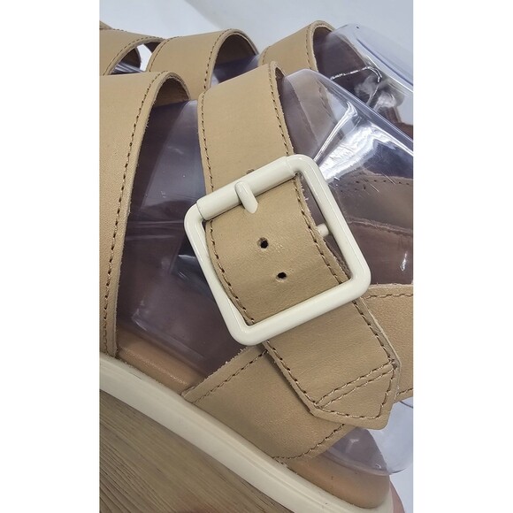 Sorel Joanie III Ankle Strap Sandals Sandals Platform Multi-Strap Tan 10 Chunky - Picture 13 of 14